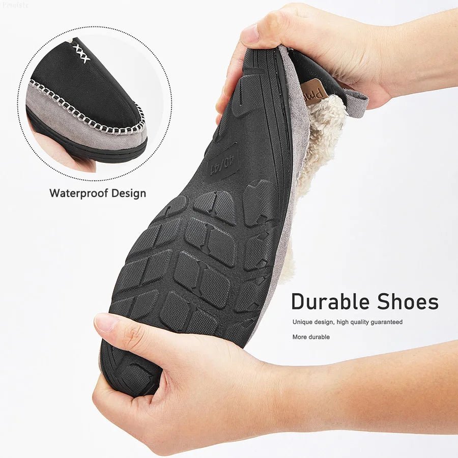 Chaussons Chauds Antidérapants - Intérieur & Extérieur