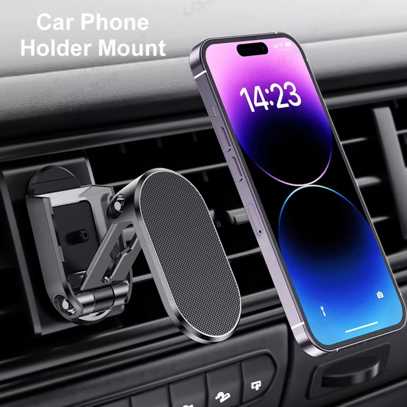 Support téléphone magnétique et pliable - Rotation 360°