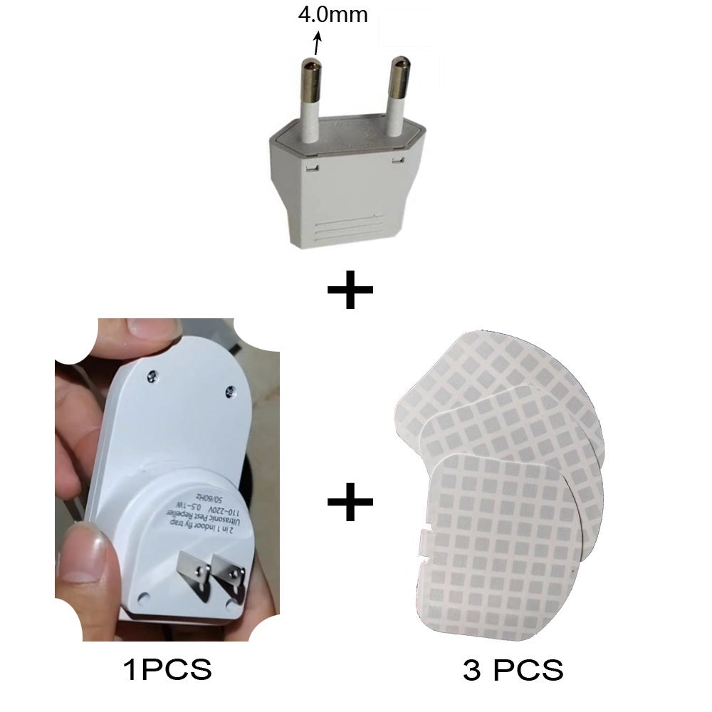 Prise Piège à insecte lumière UV + 3 FILMS autocollants OFFERTS