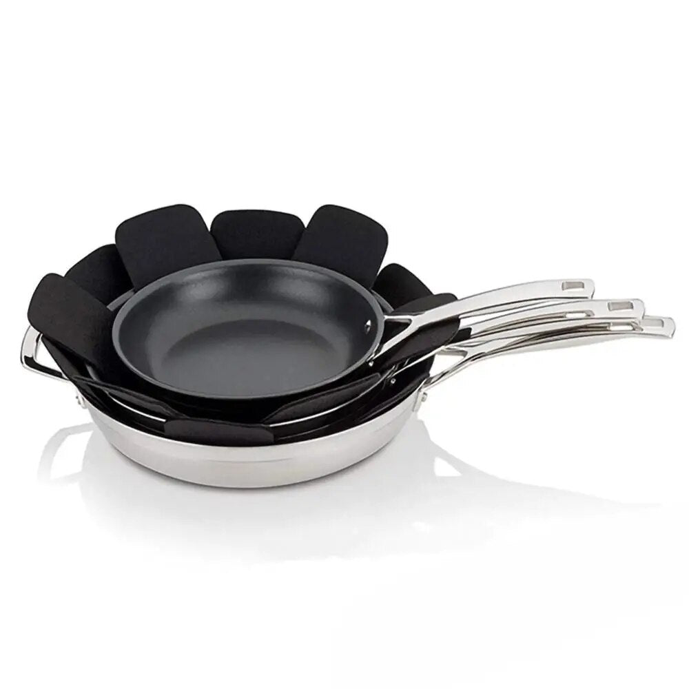 Lot de 12 Séparateurs de casseroles et vaisselles anti-rayures et antidérapant