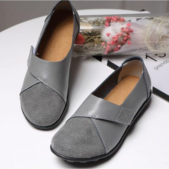 Mocassins orthopédiques en cuir pour femme