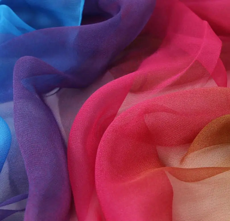 Foulard léger en mousseline de soie - 24 Couleurs
