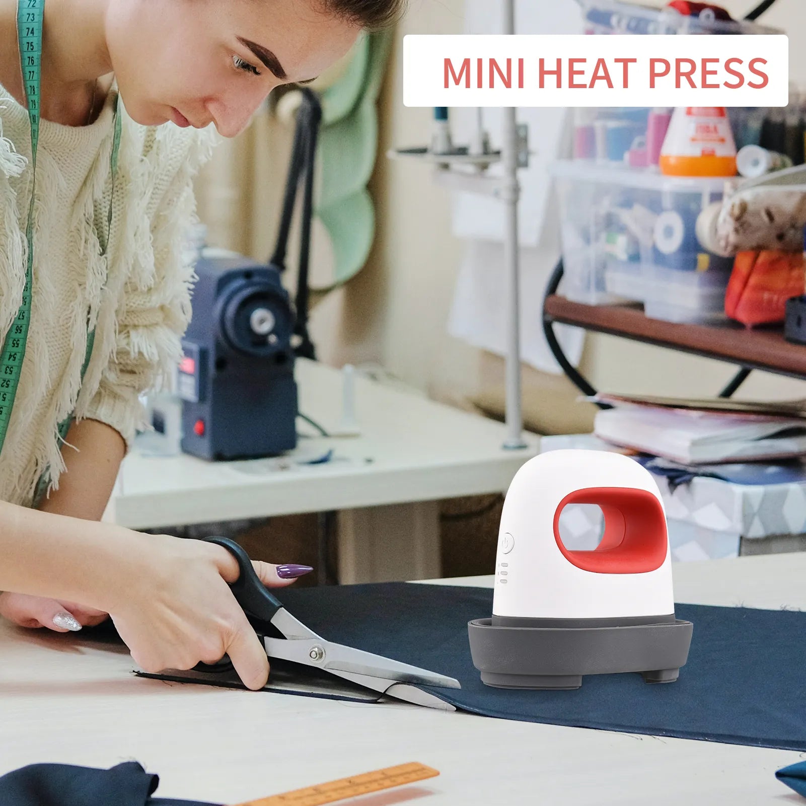 Mini presse Ă chaud en fer portable - Personnalisation et impression textile