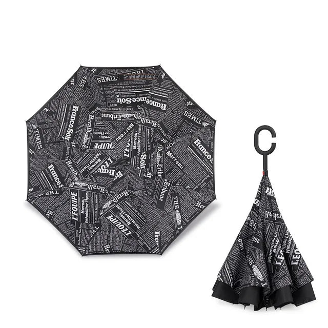 Parapluie à Ouverture Inversée - Résistant au Vent