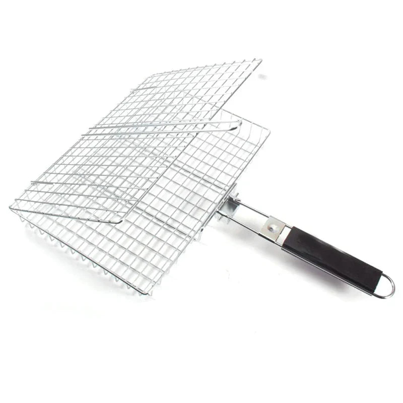 Panier BBQ Inox Anti-Chute pour Cuisson Uniforme