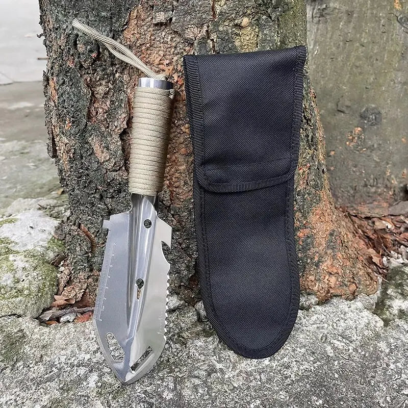 Mini Pelle de Camping & Survie 7 en 1 Multifonctionnelle