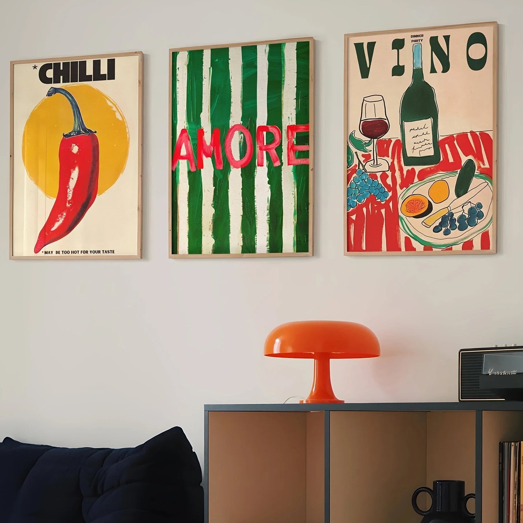 Lot de 3 Affiches Murales - Italia Verde