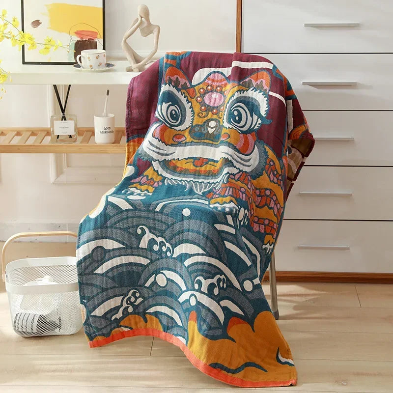 Serviette Gaze Coton Douce 80x160cm Style Bohème