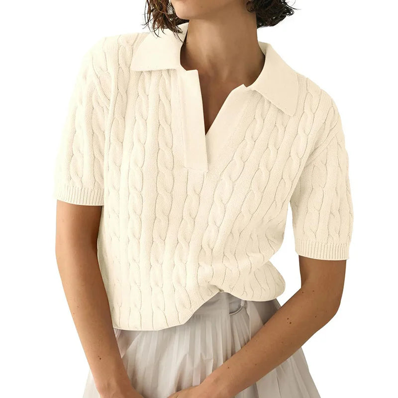 Polo Maille Coton Doux Manches Courtes
