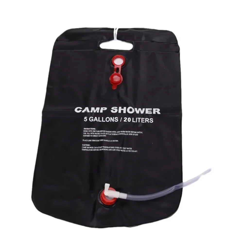 Douche Solaire Portable 20L pour Camping – Sac de Douche Extérieur Grande Capacité