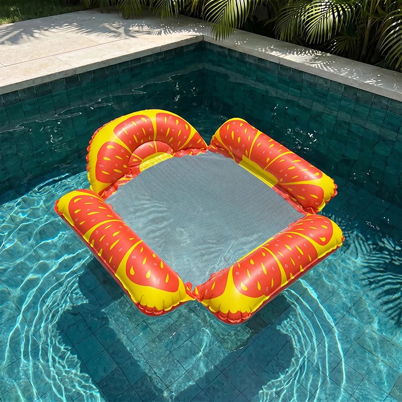 Chaise Longue Gonflable Flottante – Siège de Piscine Monoplace Confortable pour Plage et Détente