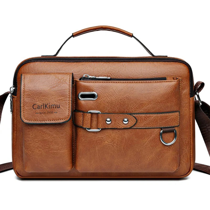 Sac Bandoulière à Multi-Poches en Cuir PU