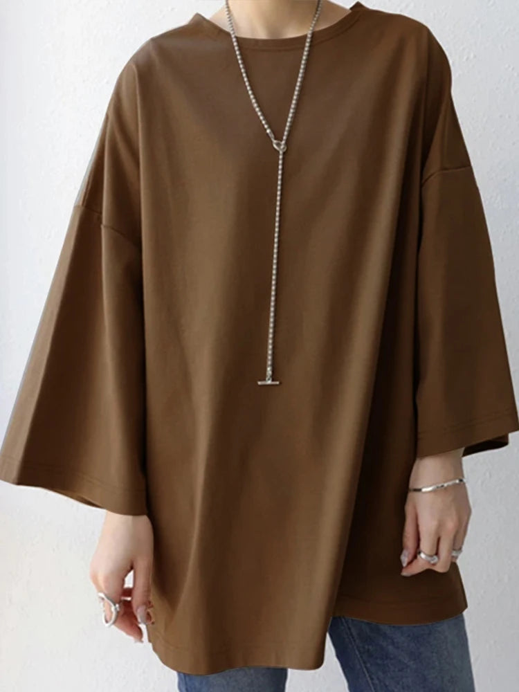 Blouse Tunique Ample Manches Larges