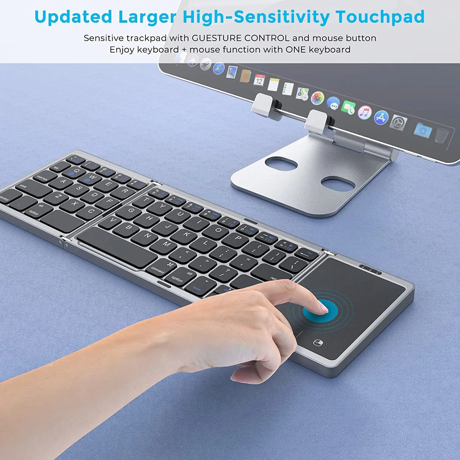 Clavier Bluetooth sans fil pliable - PC & Smartphone