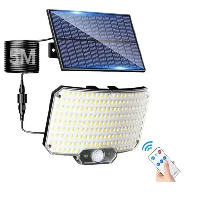 Projecteur LED Solaire Extérieur – 234 LEDs + Capteur