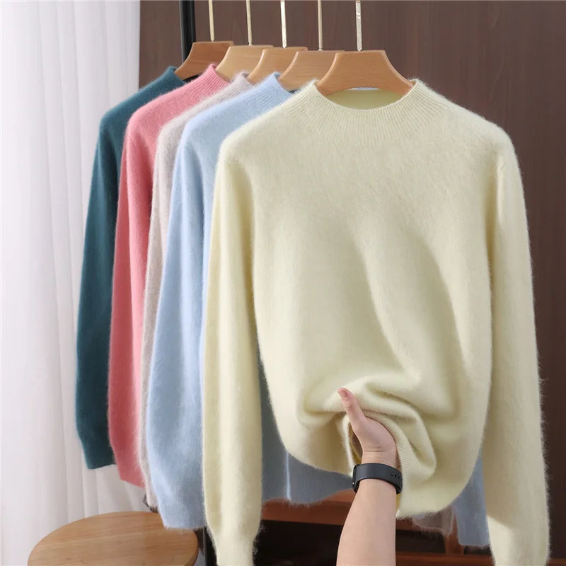 Pull en Cachemire à Col Cheminée