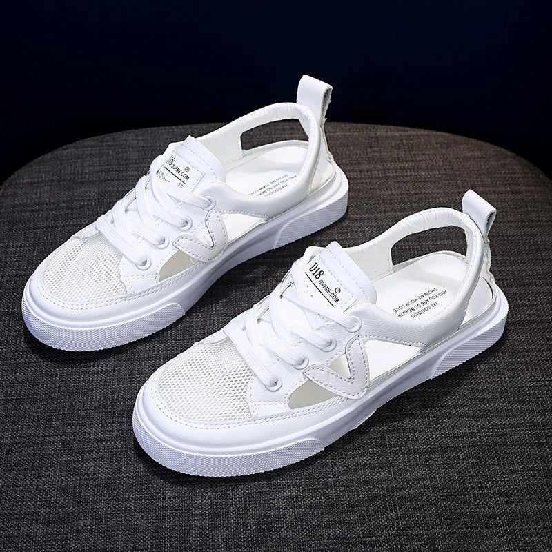 Sneakers Été à Maille Aérée - Talon Ouvert
