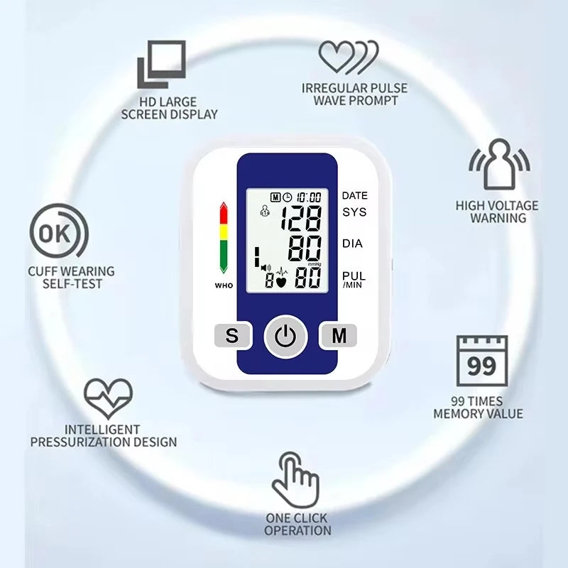 Pack de 3 Appareils de Surveillance Santé à Domicile – Thermomètre, Tensiomètre Bras et Oxymètre de Pouls