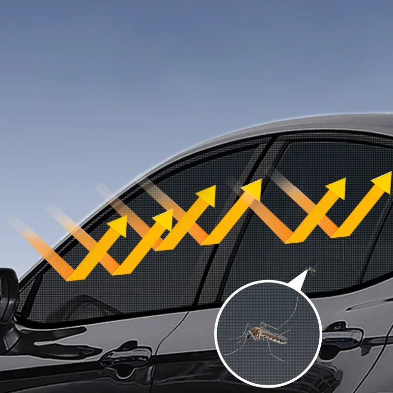 Pare-soleil Universel pour Voiture, 4 Pièces, Protection UV et Moustiques