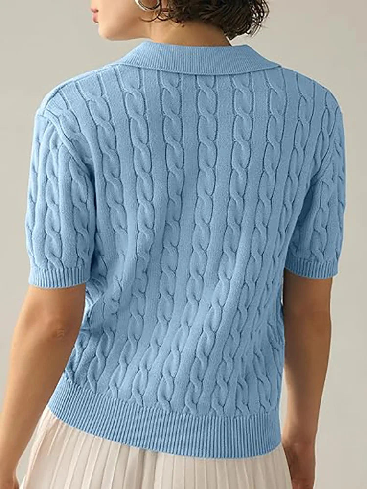 Polo Maille Coton Doux Manches Courtes