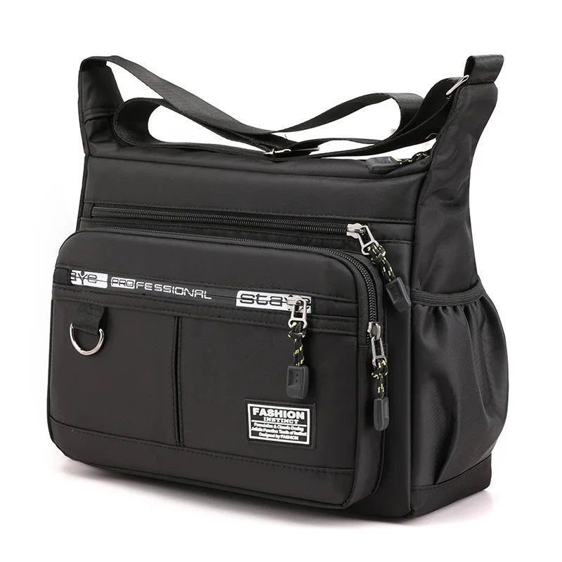Sac Bandoulière Homme Grande Capacité Multipoches