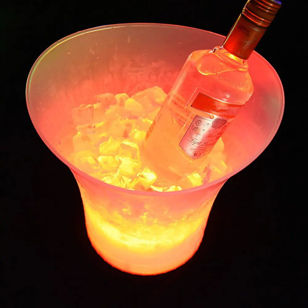 Seau à Glace LED Étanche 5L – 6 Couleurs