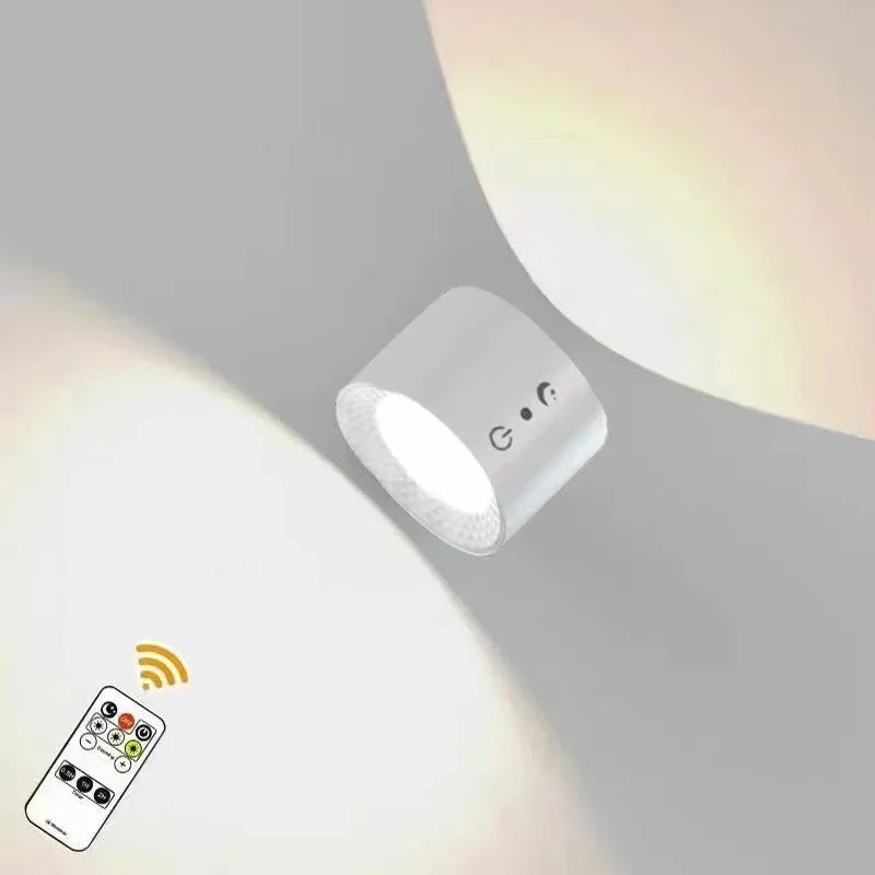 Lampe Murale LED à Double Tête 360° avec Télecommande