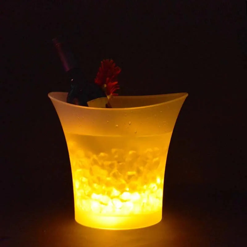 Seau à Glace LED Étanche 5L – 6 Couleurs