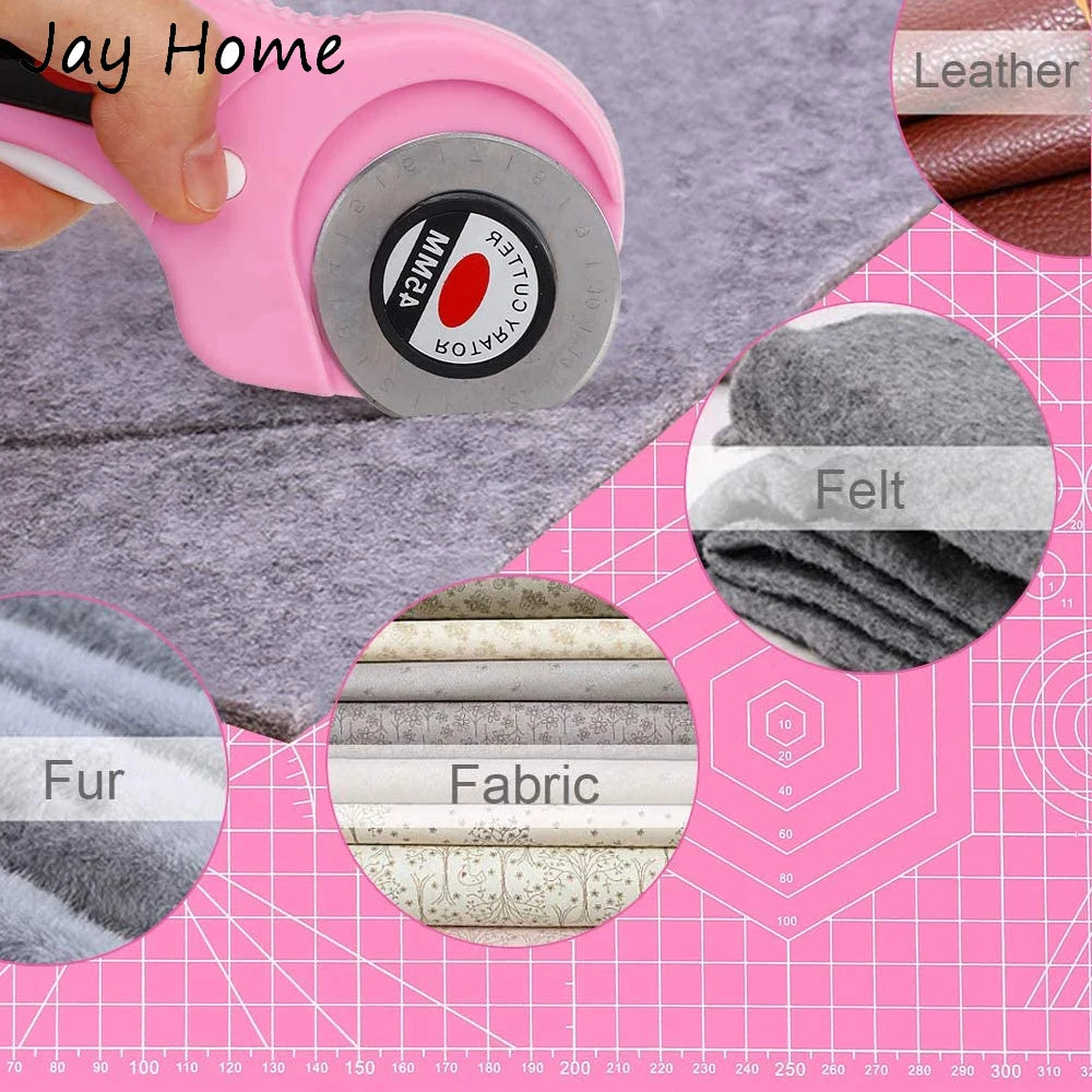 Cutter rotatif de couture avec marqueur de vêtement et 20 pinces OFFERTES