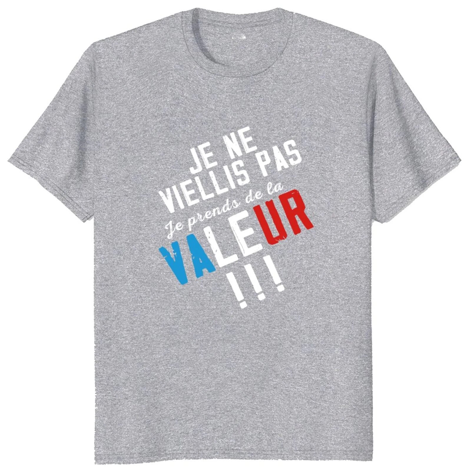 T-shirt Personnalisé "Je ne Viellis pas, je prends de la valeur"