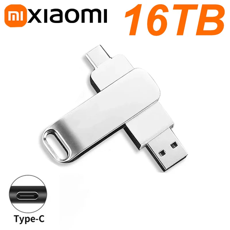 Clé USB 3.2 en Métal jusqu'à 16TB - Adaptateur Type-C OFFERT