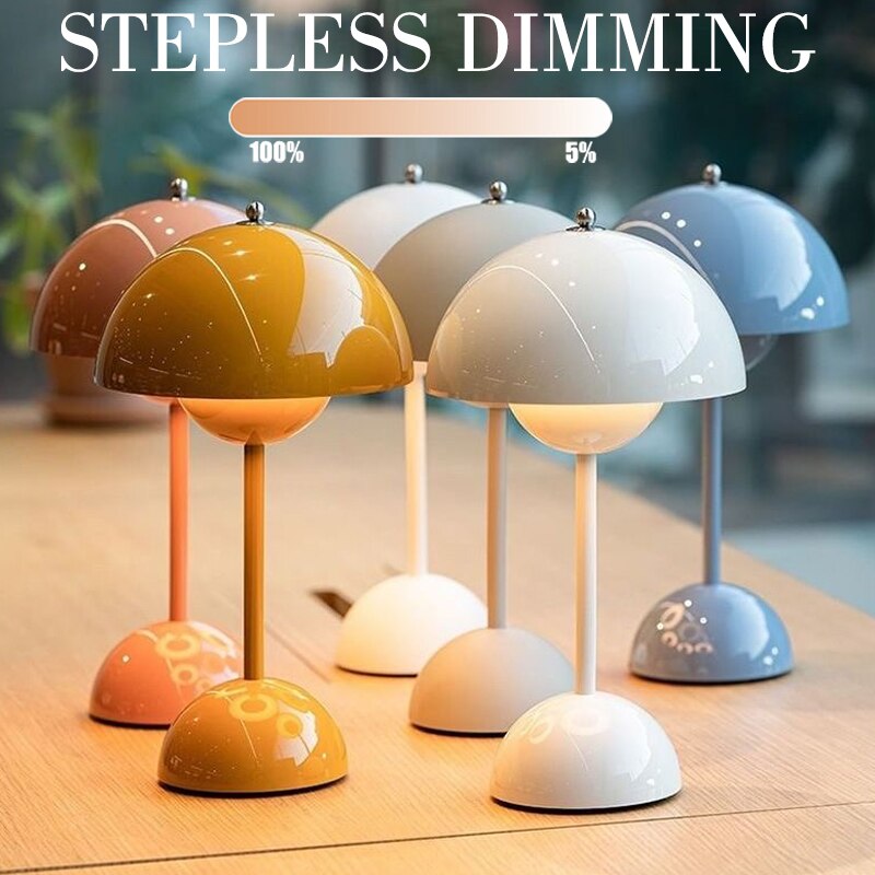 Lampe Champignon tactile & Sans fil