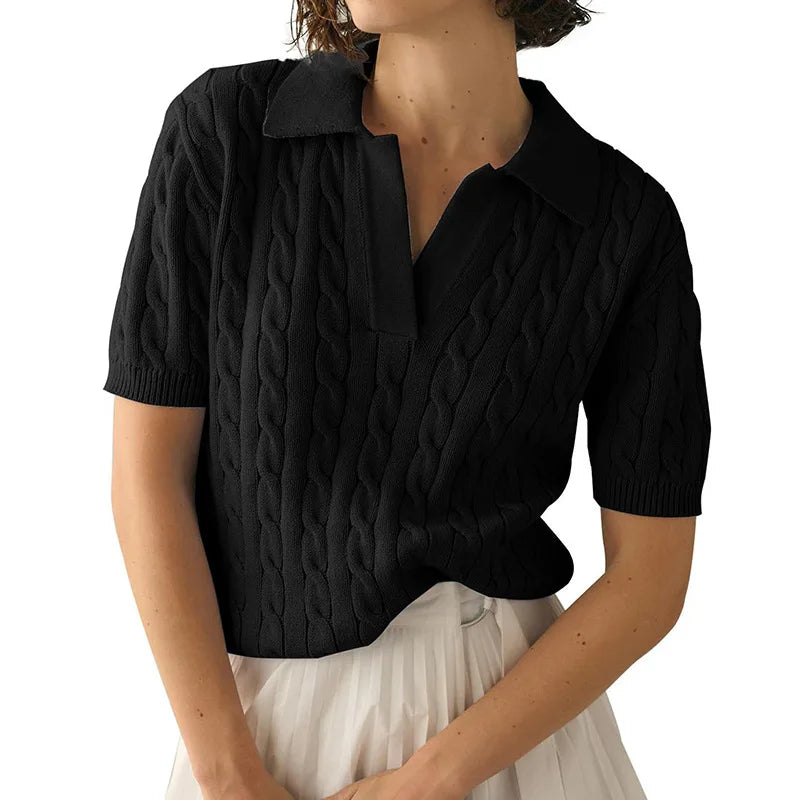 Polo Maille Coton Doux Manches Courtes