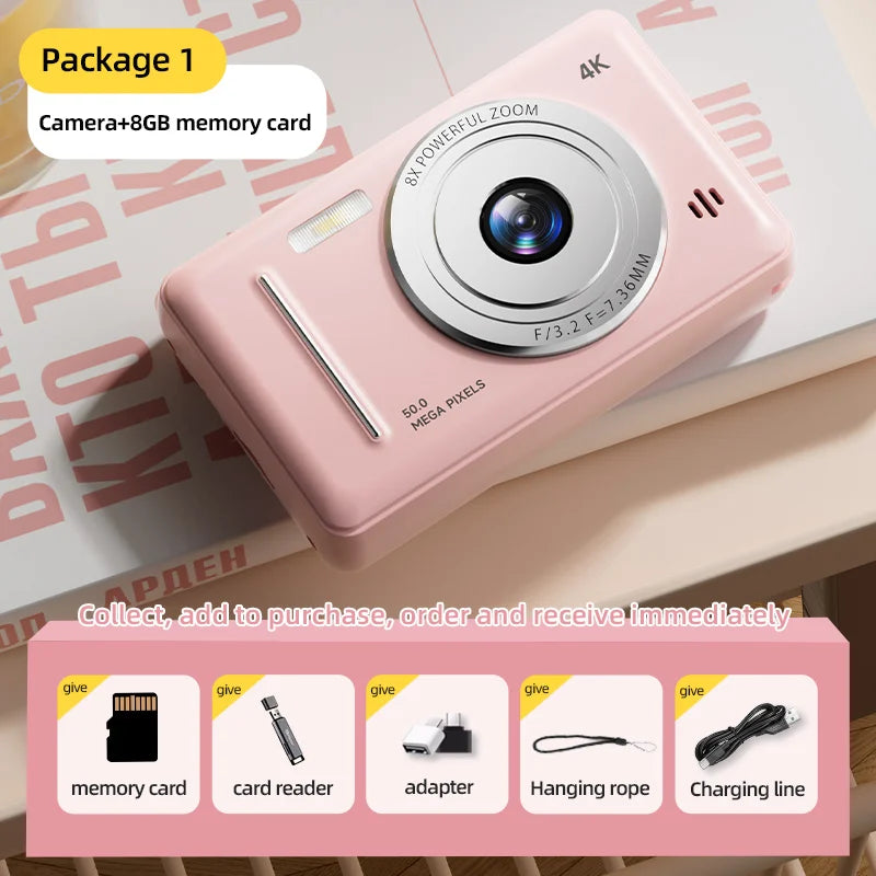 Mini Appareil Photo Touristique 4K - 50 MP