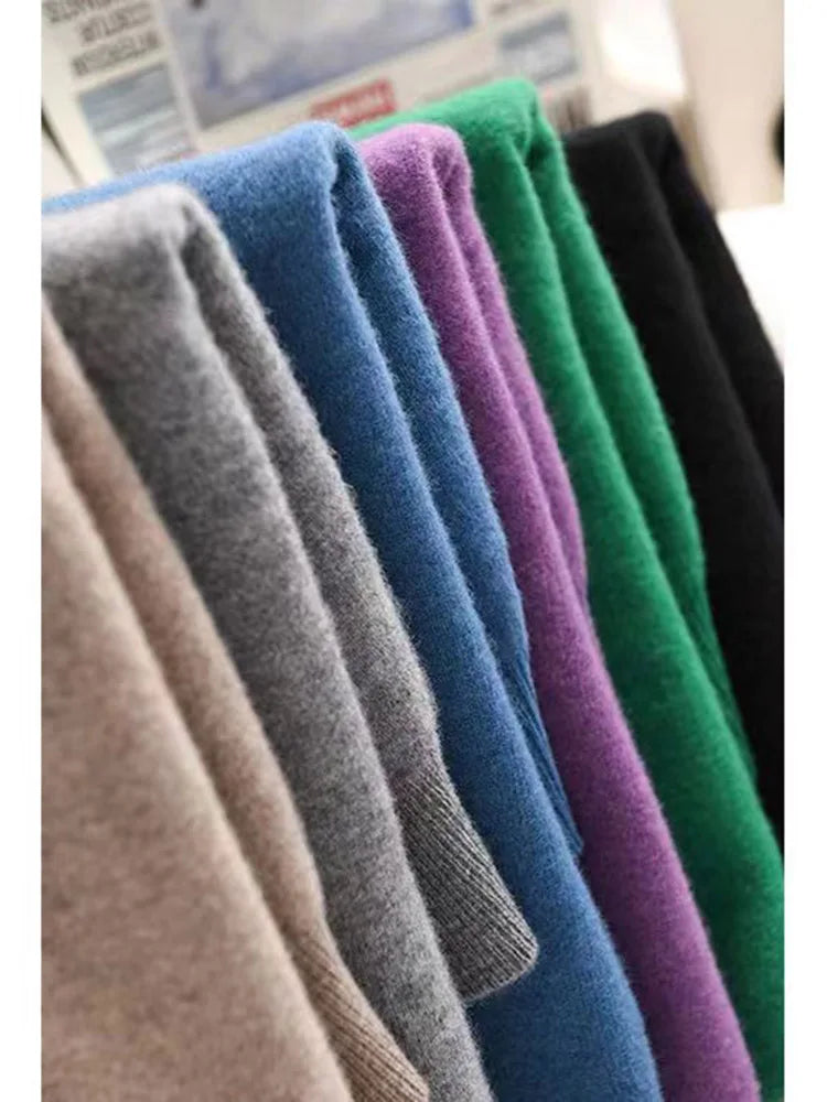 Cardigan Femme Style Cachemire – Pull en Maille à Manches Longues, Col Rond et Boutons, Style Casual