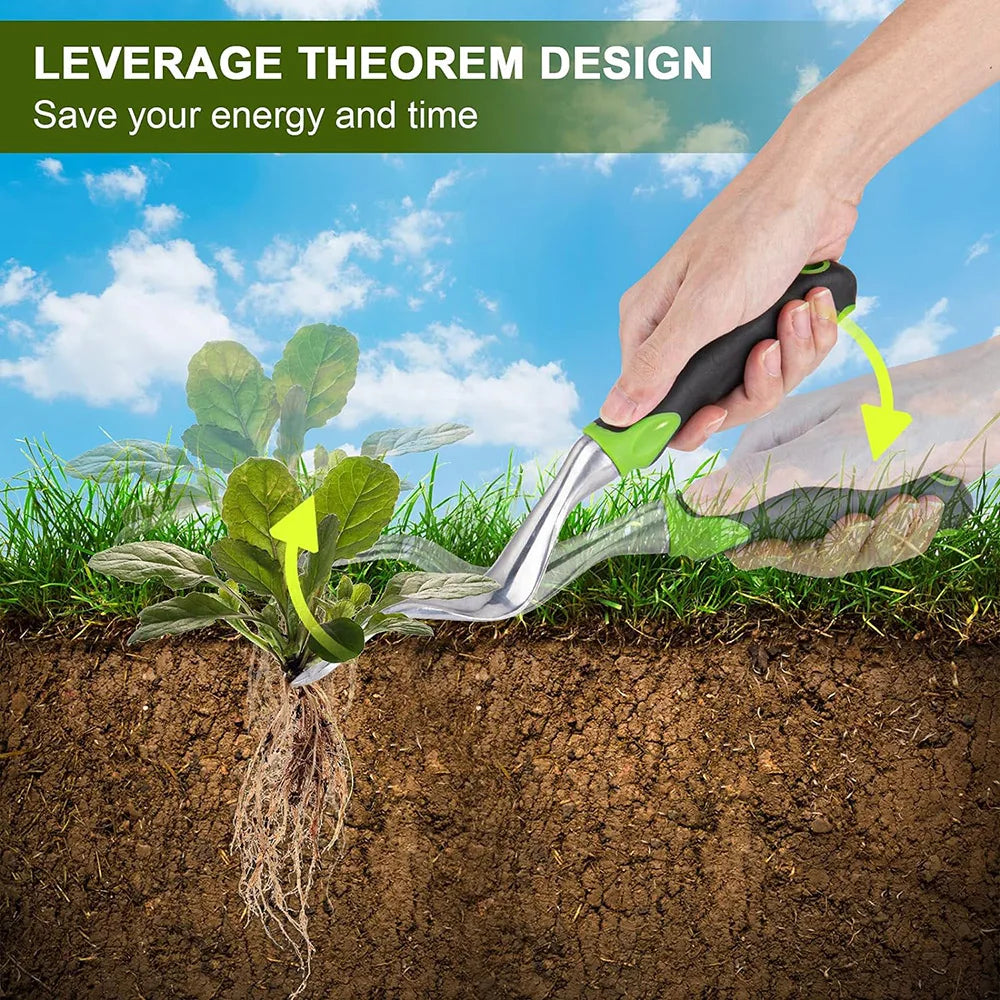 Arrache-Mauvaises Herbes en Acier - Poignée Confort