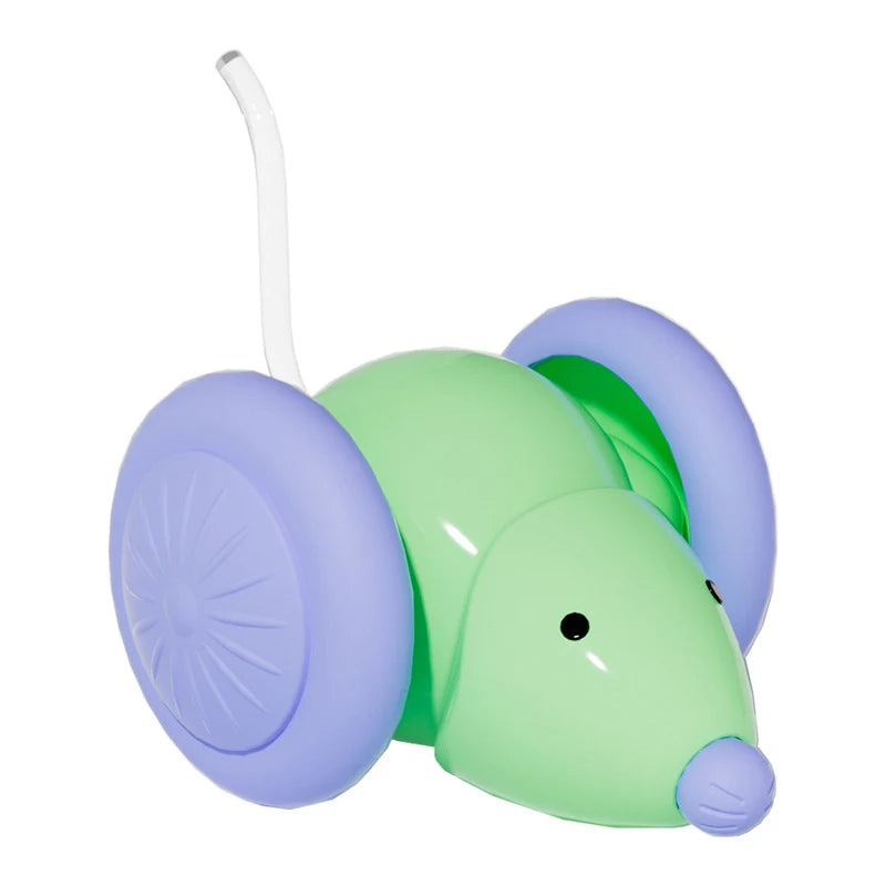 Jouet pour Chat en Forme de Souris Mobile & Lumineuse