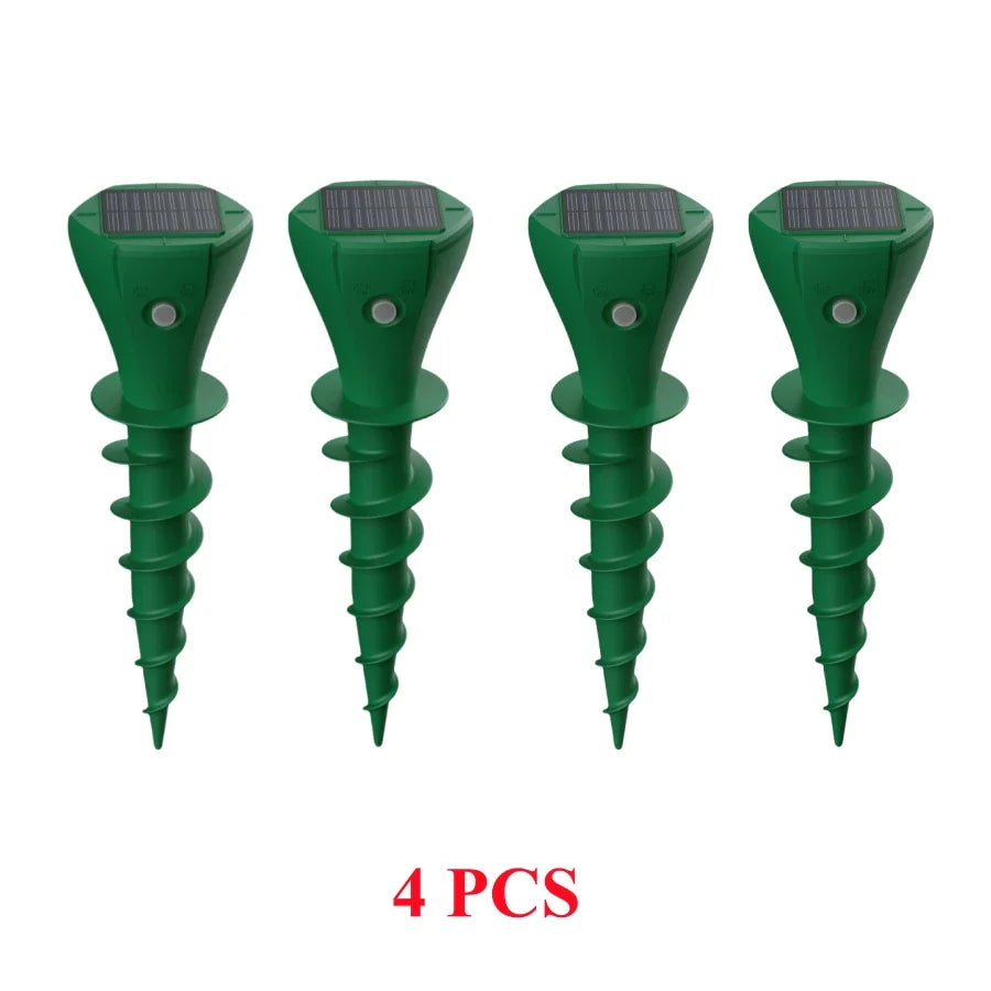 Lot de 2 Chasse taupes solaire