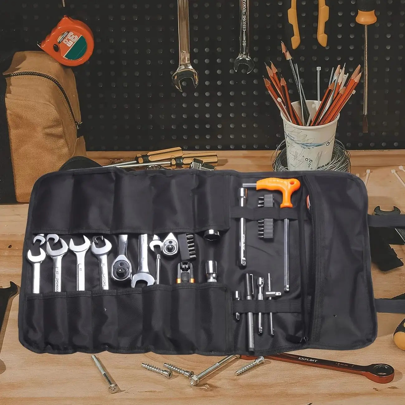 Trousse à Outils 22 Poches en Toile Résistante