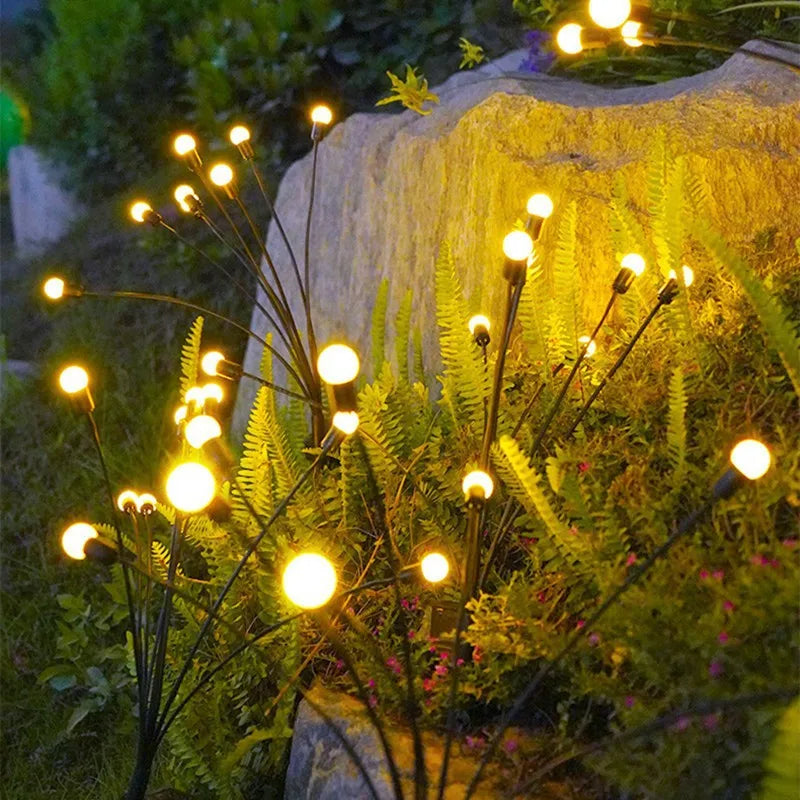 Lampe Lucioles Féériques Solaires de Jardin - 10 Lampes