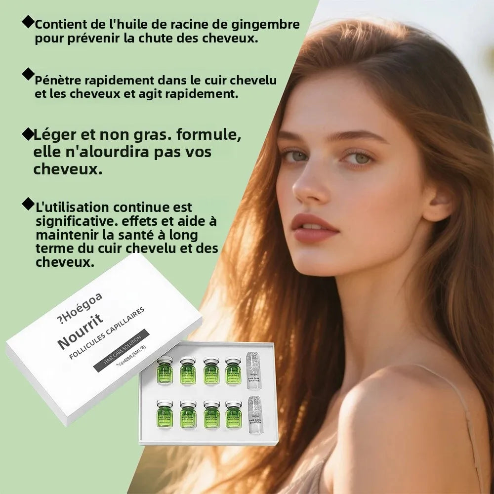 Coffret Ampoules Capillaire Anti-Perte de Cheveux + Dermarolle à Réservoir OFFERT