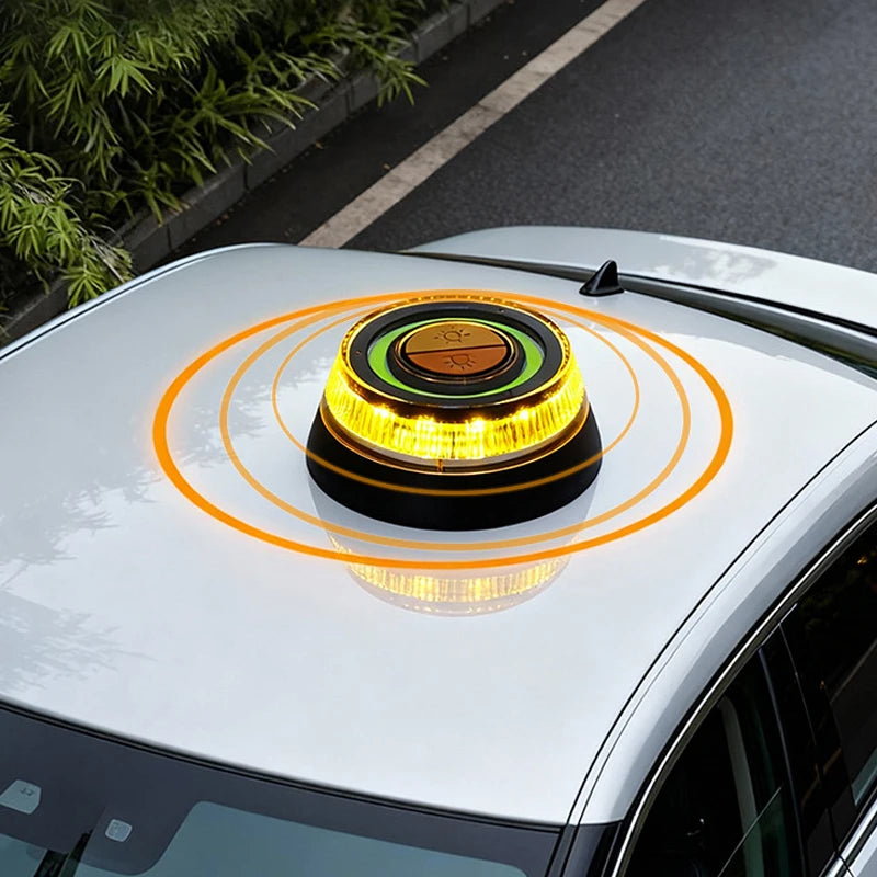 Balise de Sécurité Routière V16 Stroboscopique à Induction Magnétique