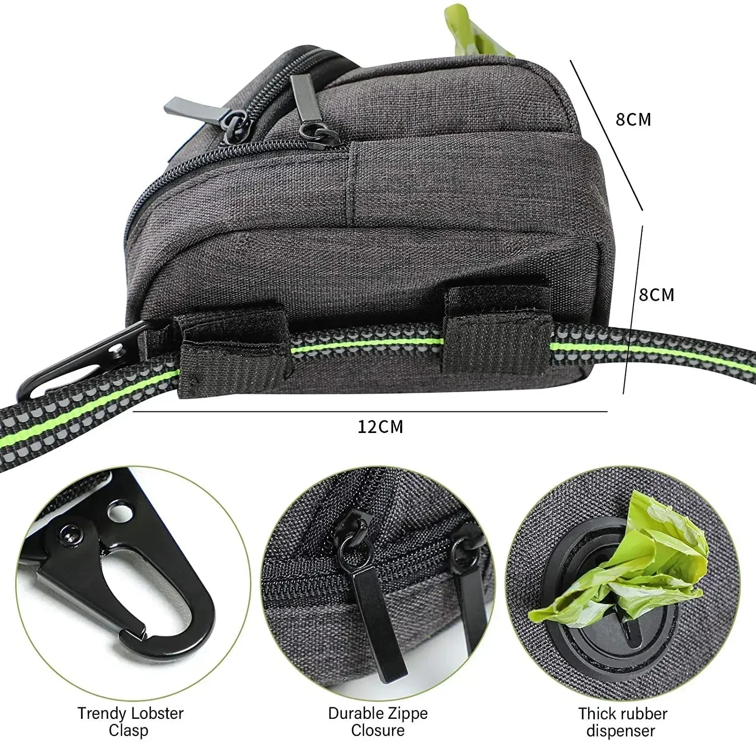 Sacoche de taille 2 en 1 pour l'entraînement des chiens