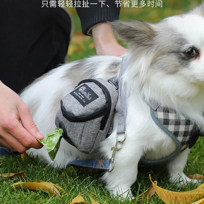 Sacoche de taille 2 en 1 pour l'entraînement des chiens