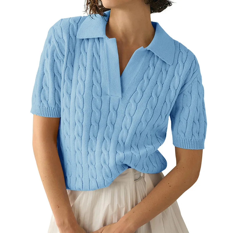 Polo Maille Coton Doux Manches Courtes