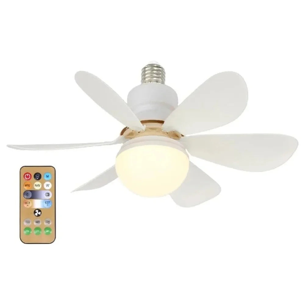 Ventilateur LED 27W/30W Éclairage & Fraîcheur