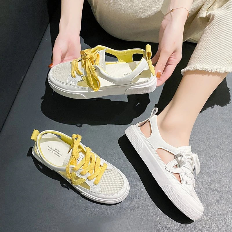 Sneakers Été à Maille Aérée - Talon Ouvert