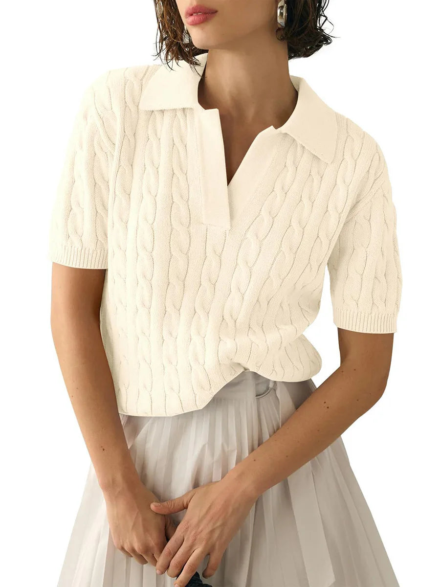 Polo Maille Coton Doux Manches Courtes