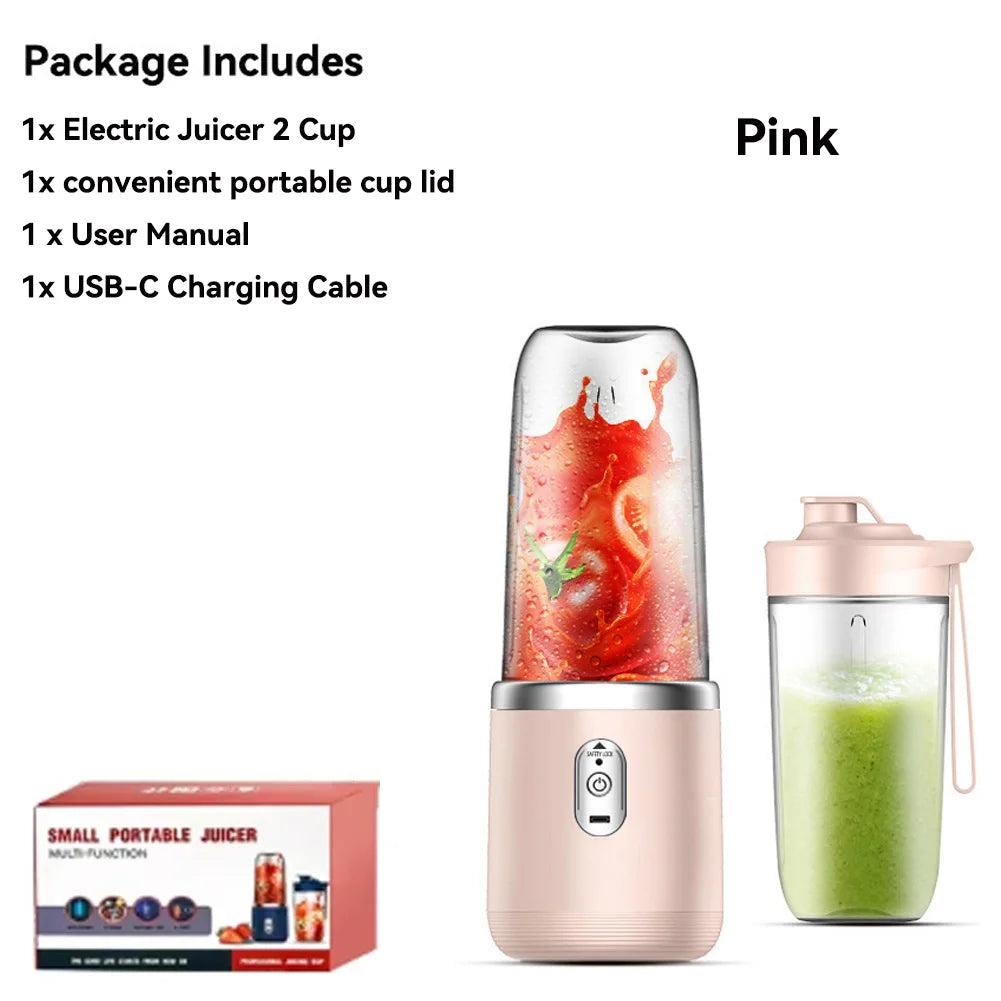 Blender Électrique Portable 2 en 1 - Pour Jus & Smoothies