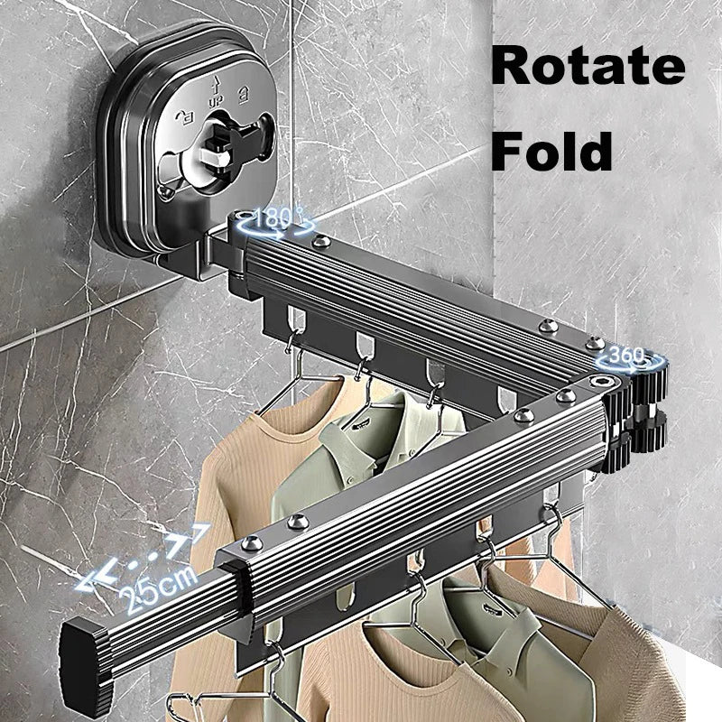 Étendoir à Vêtements Télescopique - Ultra Pratique